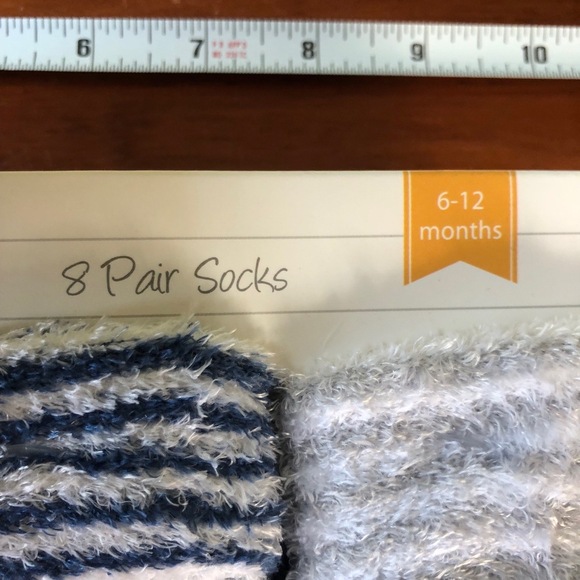 NWT Hudson Baby Socks Size 6 - 12 Months 8-pack Fluffy Fuzzy Cozycore Soft - Picture 5 of 8